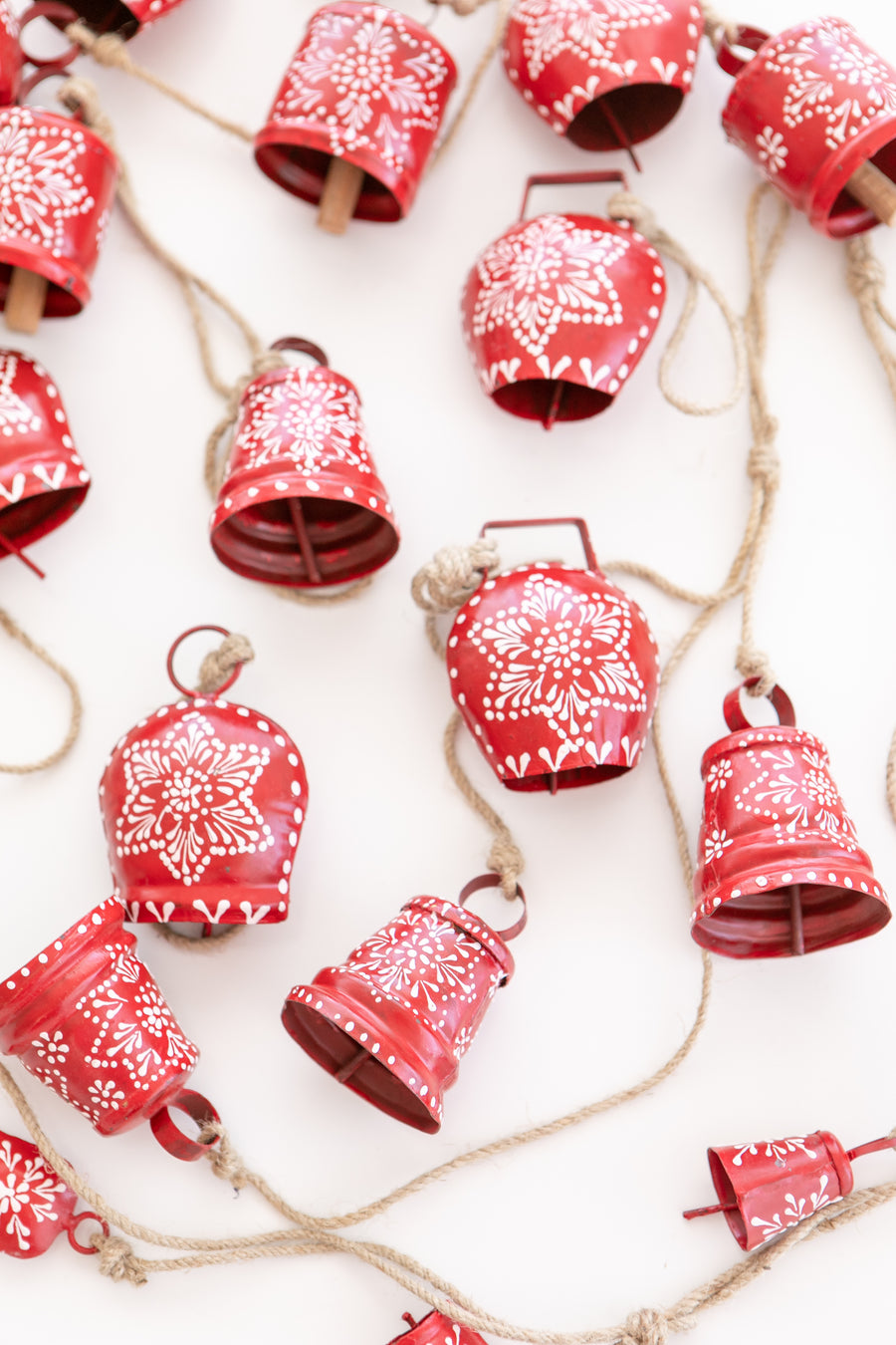 Holiday Hand Painted Red Cow Bell