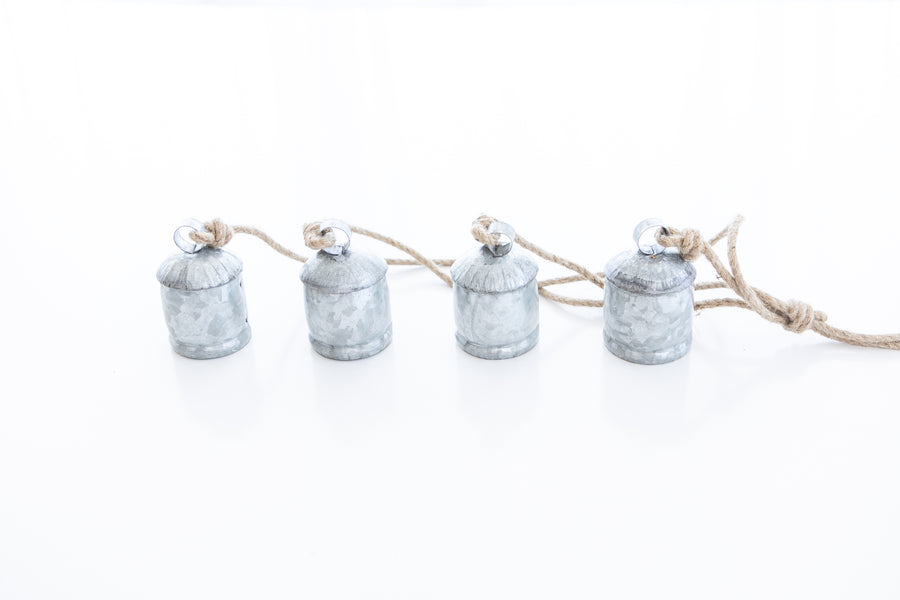 Holiday Galvanized Hanging Tula Bells