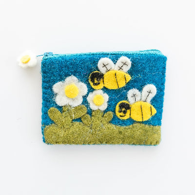 Whimsy Floral Bee Pouch