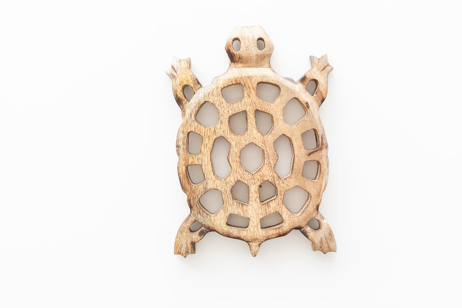 Mango Wood Turtle Trivet