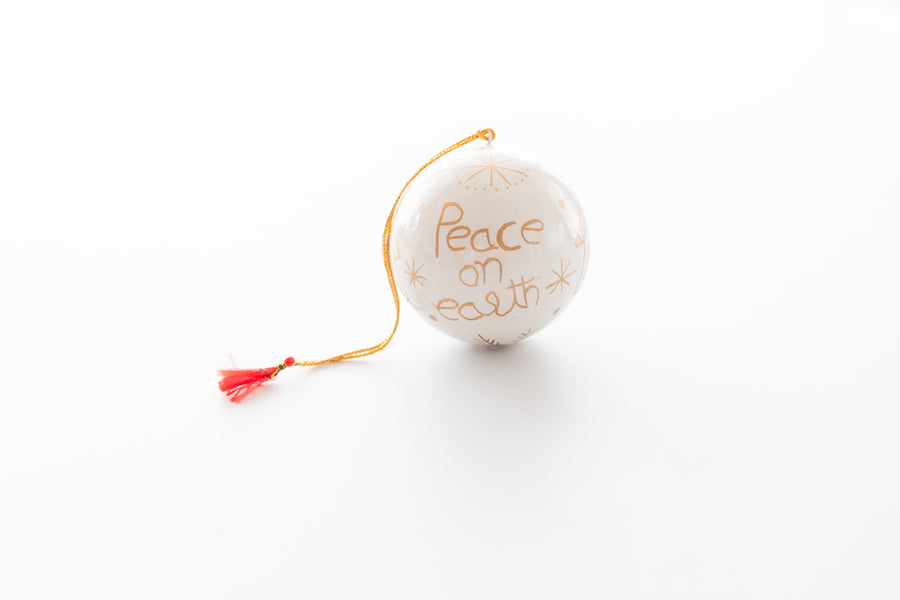 Peace on Earth Holiday Ornament