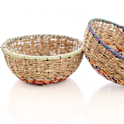 Sari Wrapped Wire Bowl