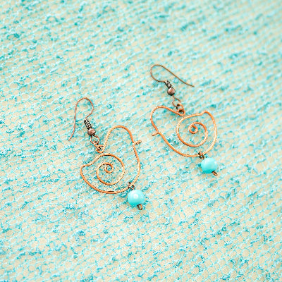 Fly Away Earrings -Turquoise