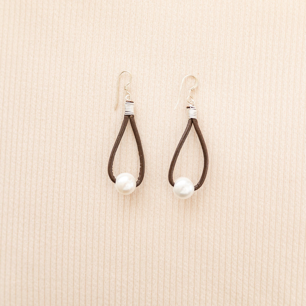 Seek Earrings- Dark Brown