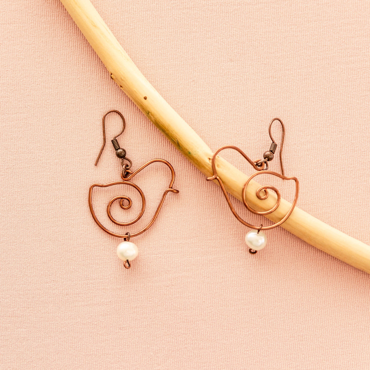 Fly Away Earrings -Pearl