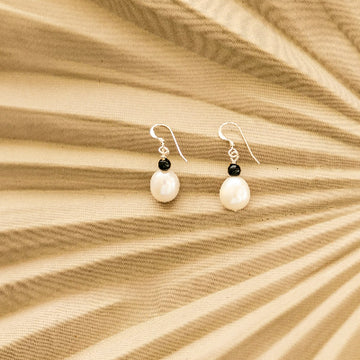 Pearly Moon Earrings