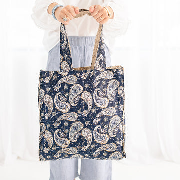 Everyday Tote-Coastal Paisley