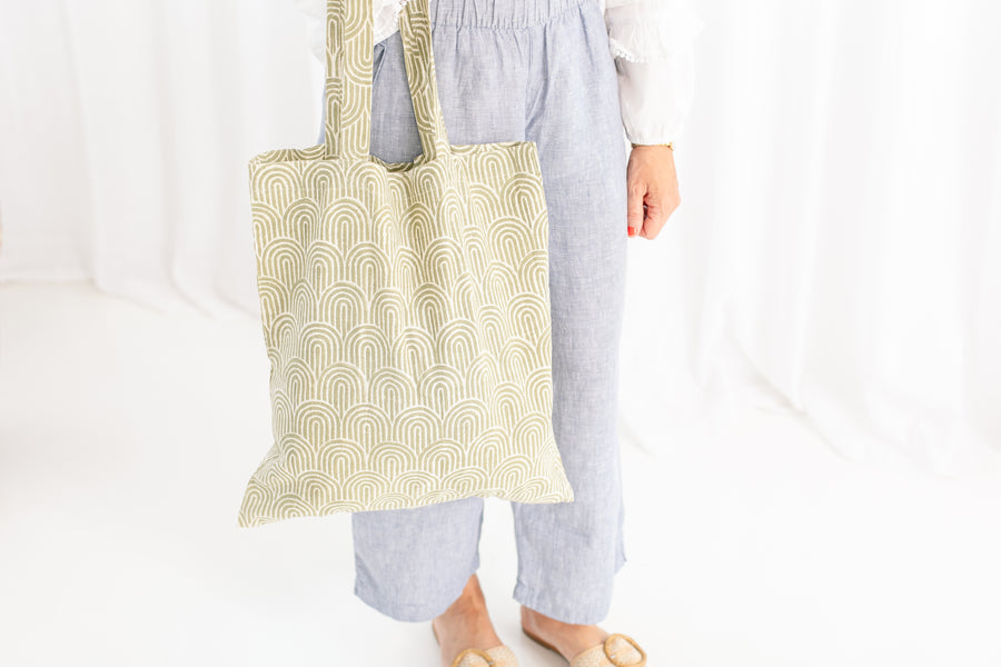 Cotton Block Print Market Tote