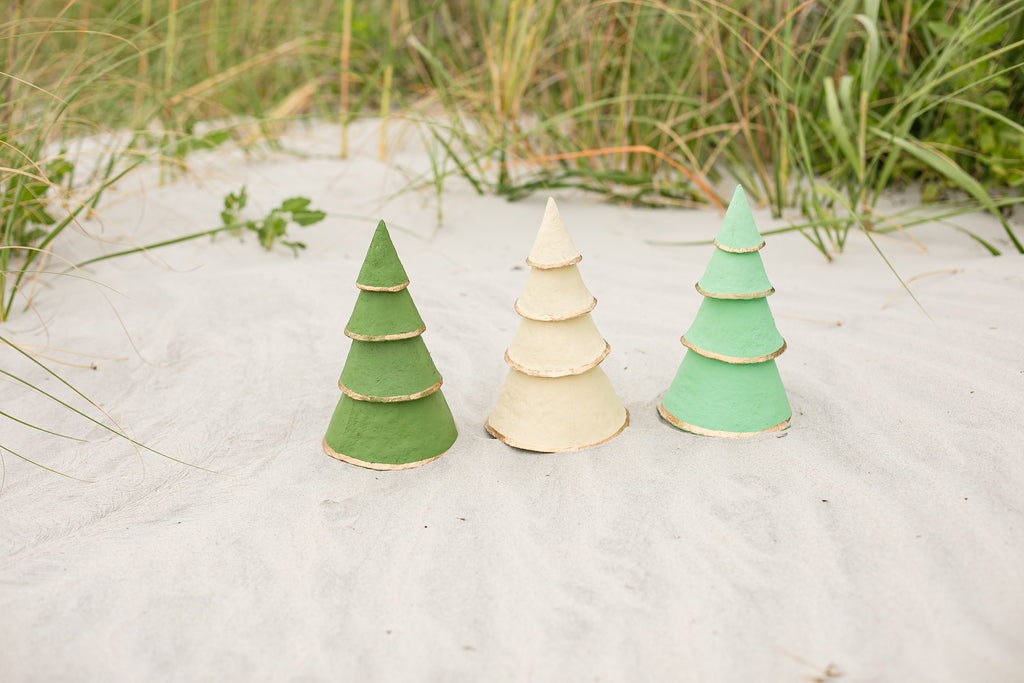 Paper Mache Christmas Tree-Mint