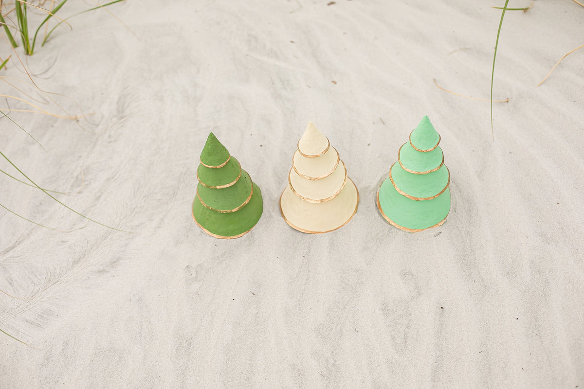Paper Mache Christmas Tree-Mint