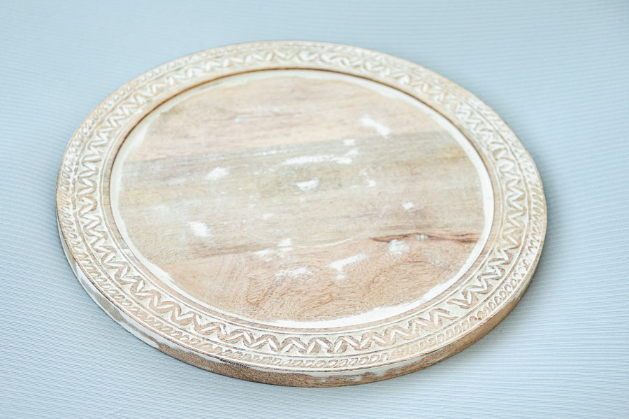 Mango Wood Round Tray