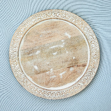 Mango Wood Round Tray