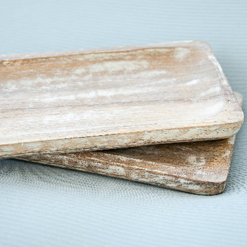 White Wash Mango Wood Tray