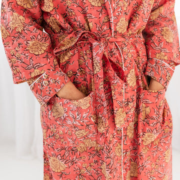 Loverly Block Print Robe