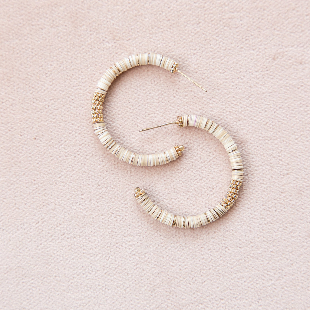 Ivory Halo Hoops
