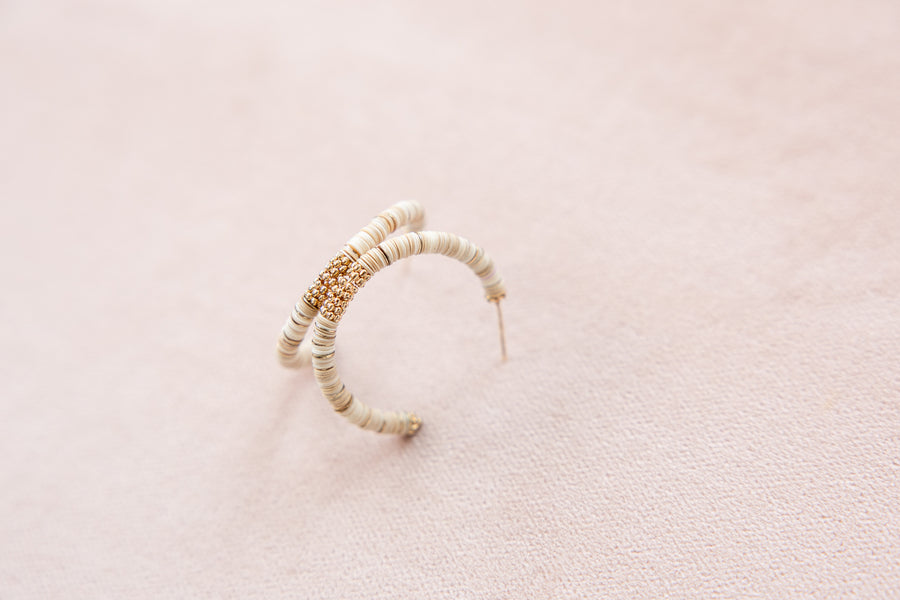 Ivory Halo Hoops