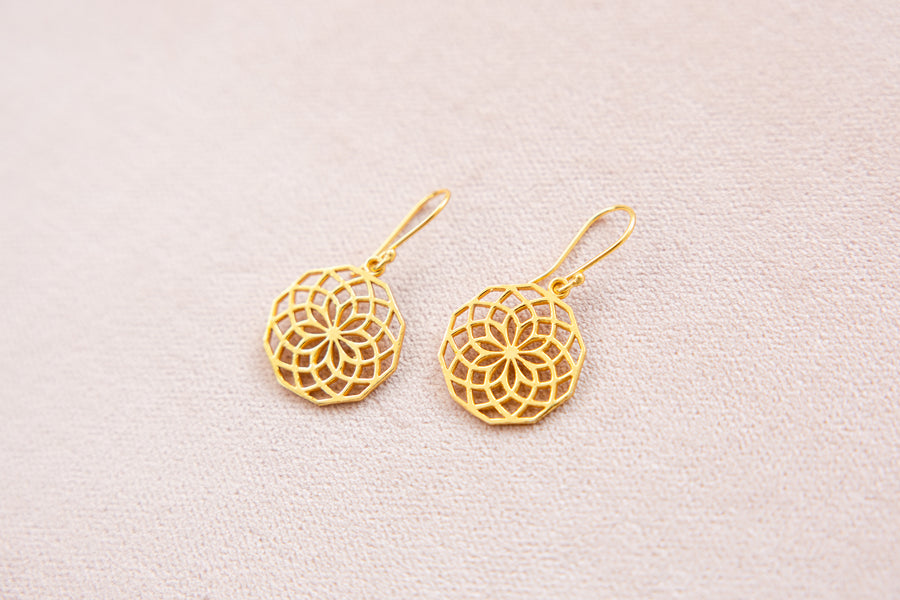 Aurora Mandala Petal Earrings