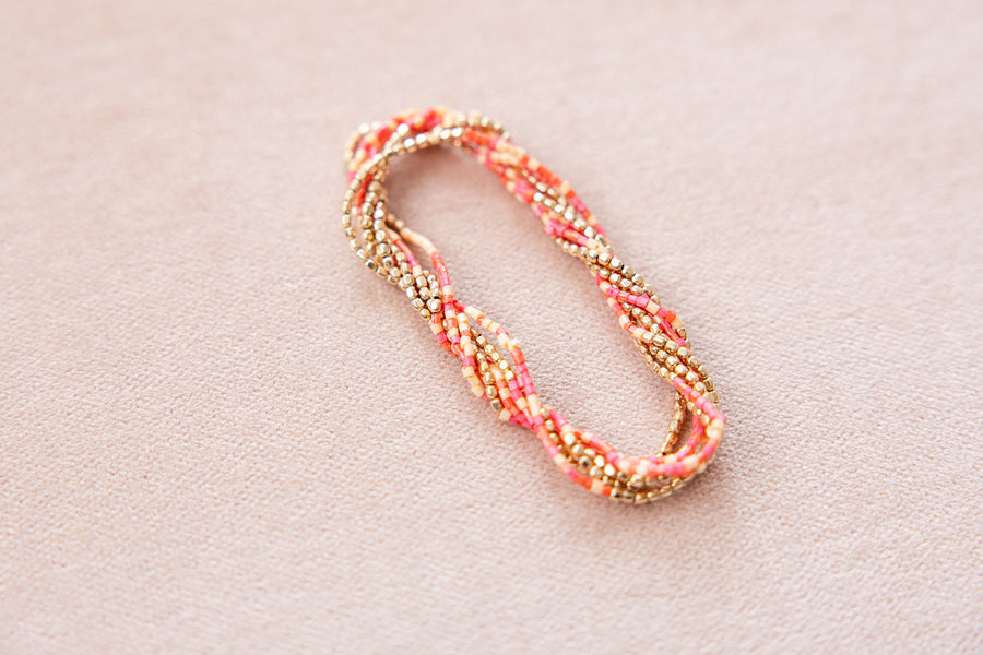 Sunrise Pink Bracelet Set