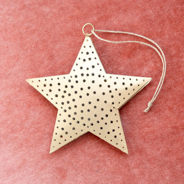 Golden Gleam Star Ornament