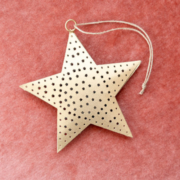 Golden Gleam Star Ornament