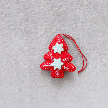 Felt Christmas Tree- Red