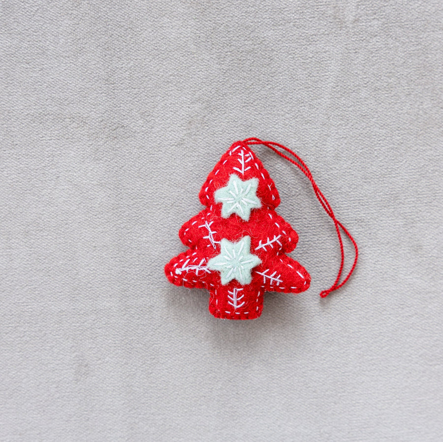 Felt Christmas Tree- Red