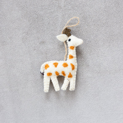 Felt Holiday Giraffe Ornament