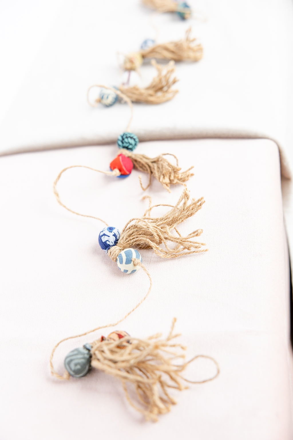 Jute Garland with Recycled Sari