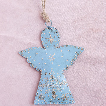 Small Blue Hanging Angel