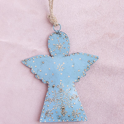 Small Blue Hanging Angel