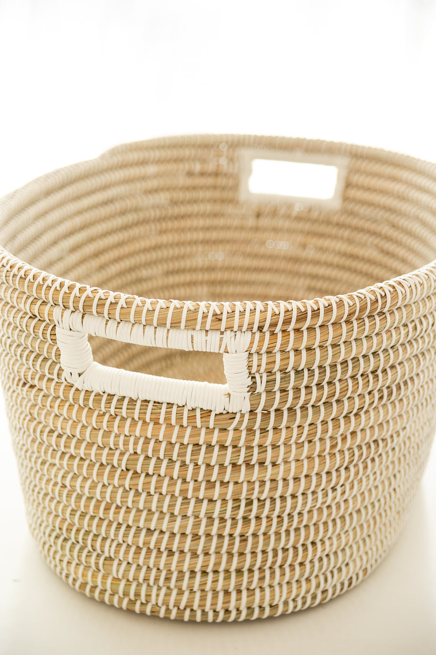 White Wrapped Kaisa Laundry Basket