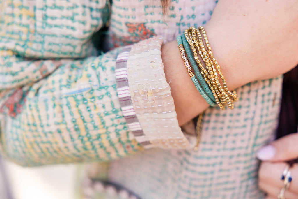 Aqua Tide Layered Bracelet