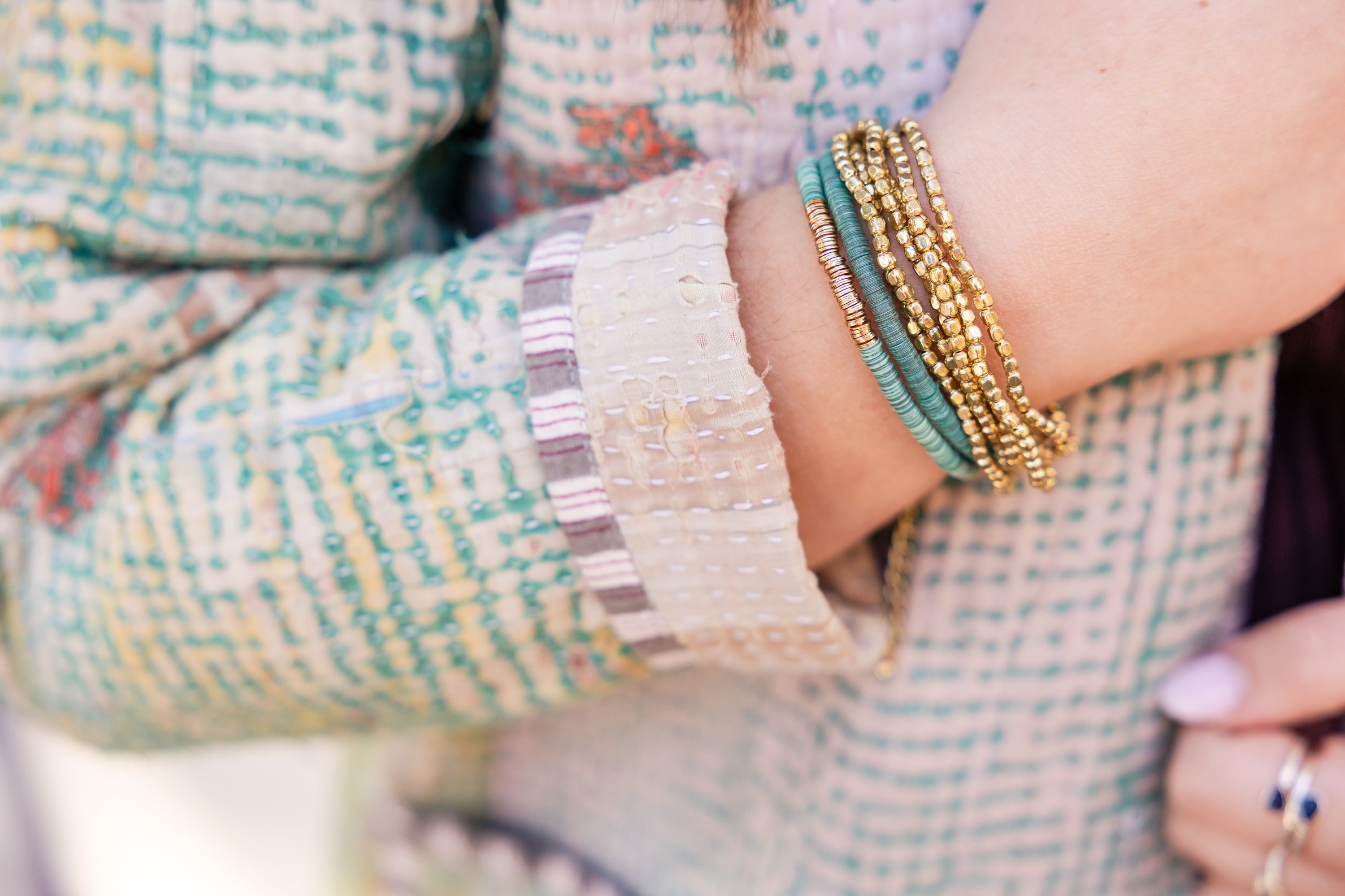 Aqua Tide Layered Bracelet