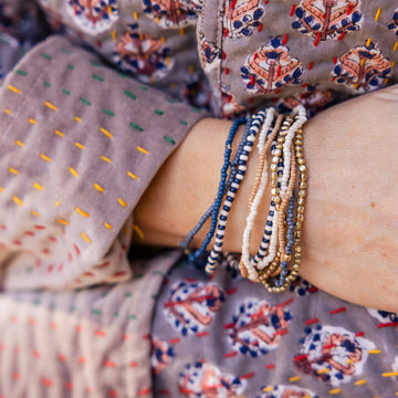 Coastal Blend Beaded Bracelet Set