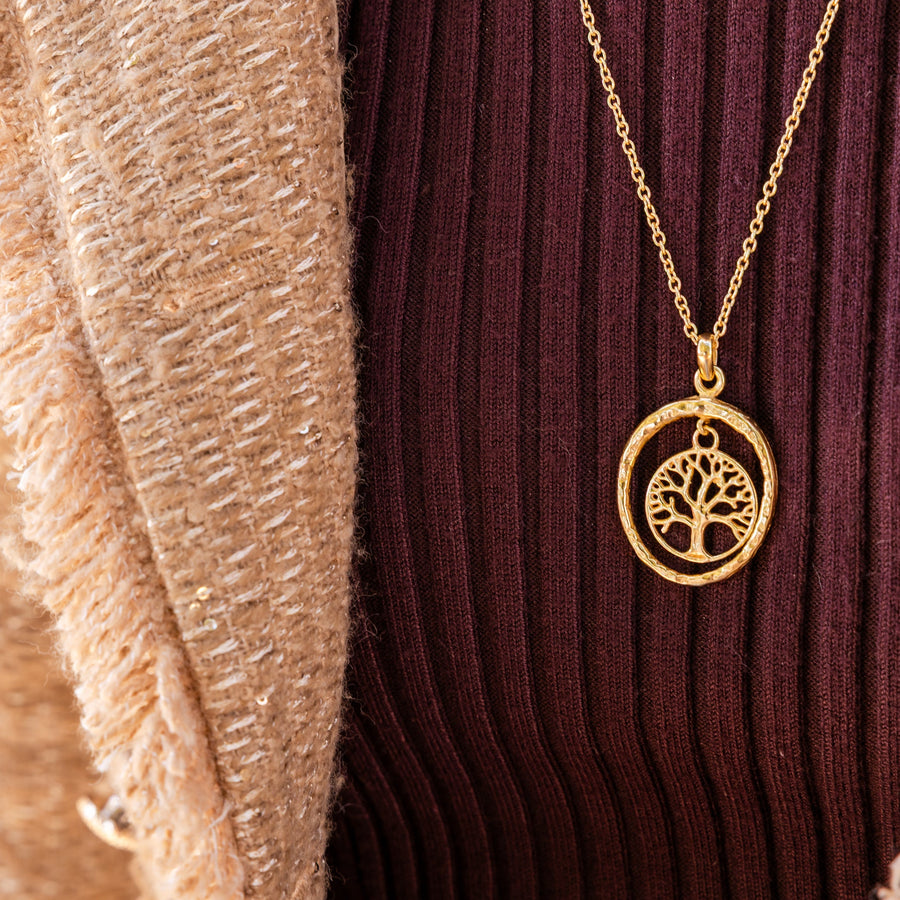 Golden Tree of Life Necklace