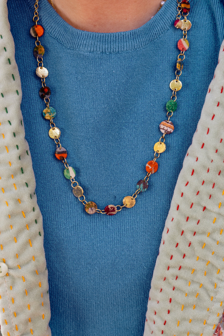 Golden Tides Pendant Necklace