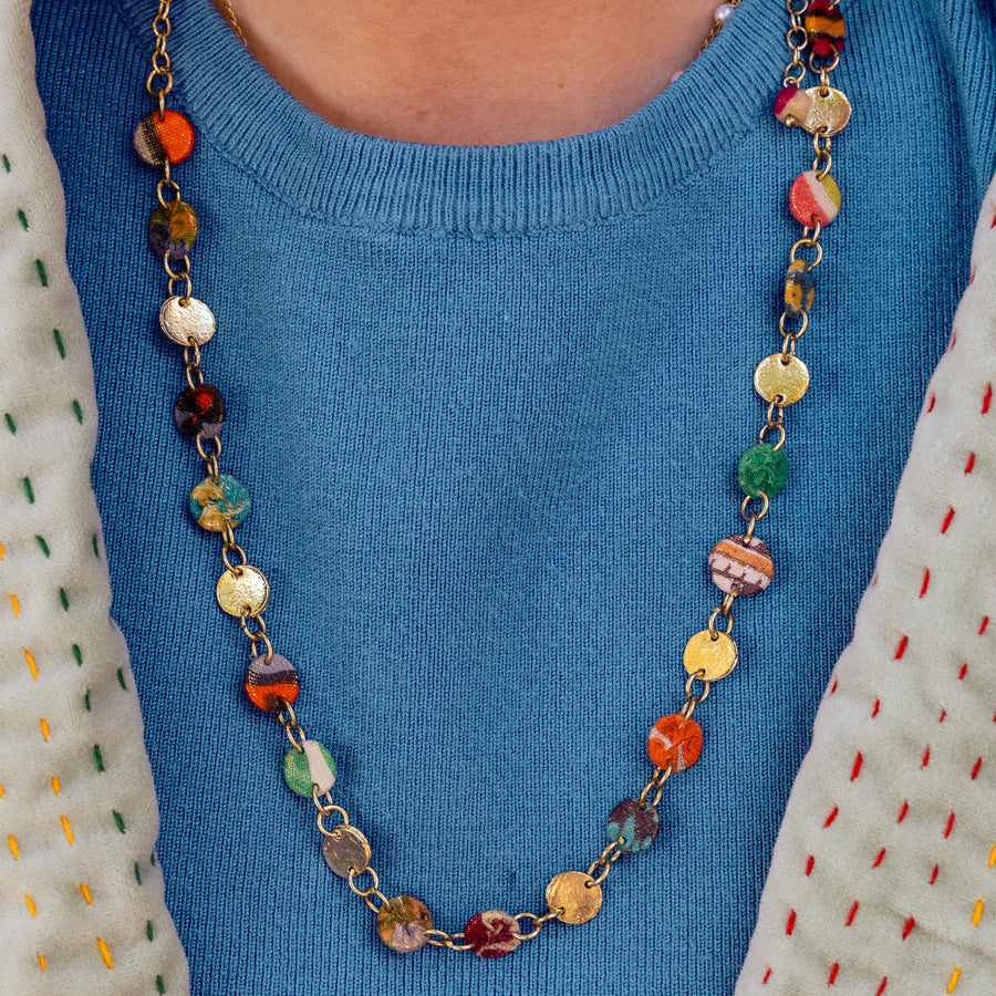 Golden Tides Pendant Necklace