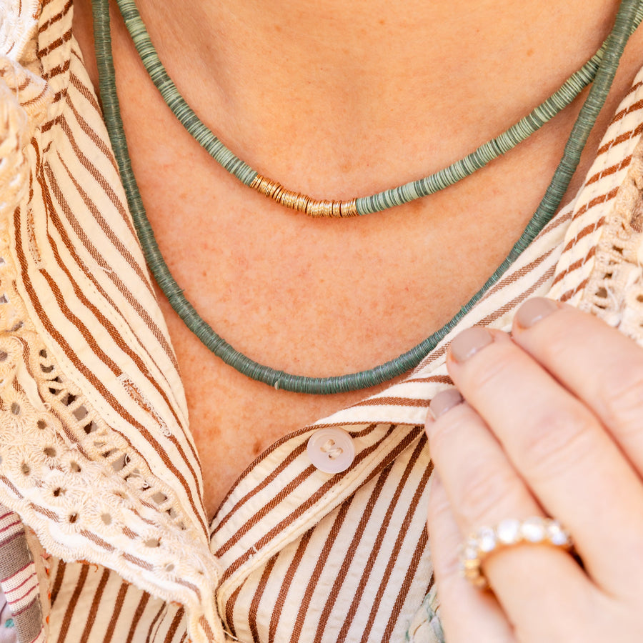 Emerald Shore Layered Necklace