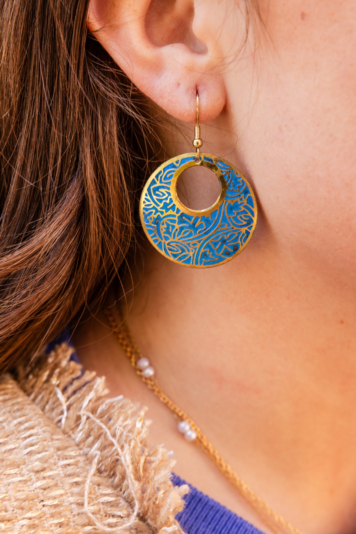 Ocean Bloom Hoops