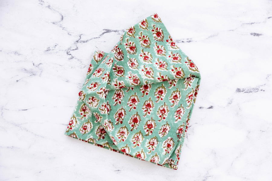 Cottage Rose Tea Towel