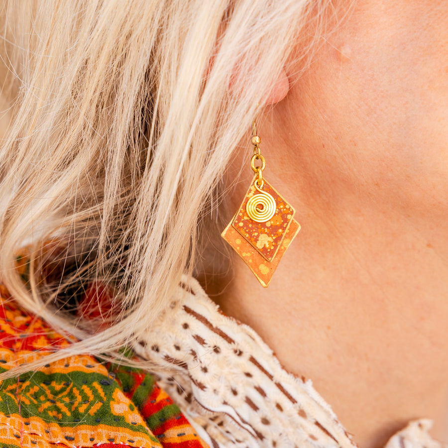 Spiral Radiance Earrings