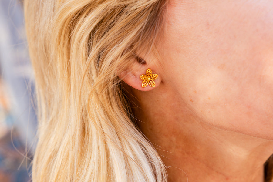 Floral Flash Studs