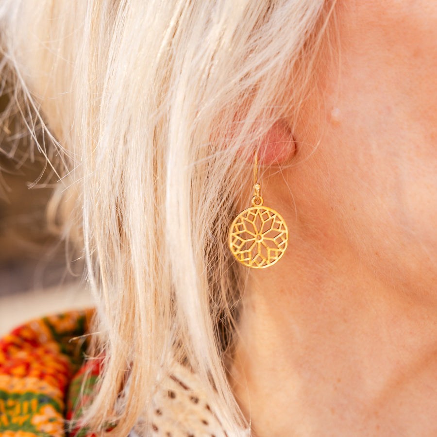 Sunburst Geometric Earrings