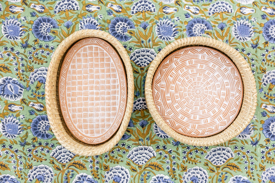 Round Basket Weave Bread Warmer