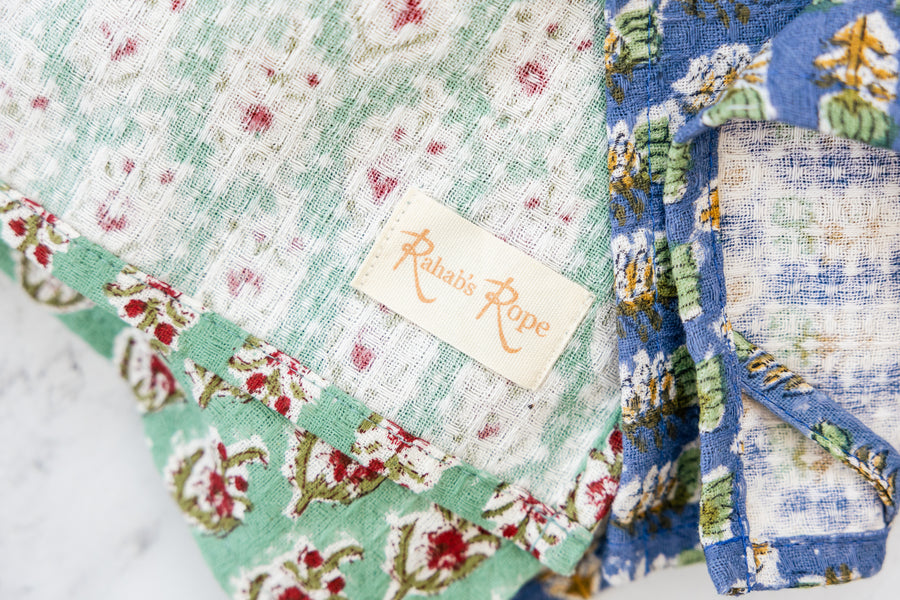 Cottage Rose Tea Towel