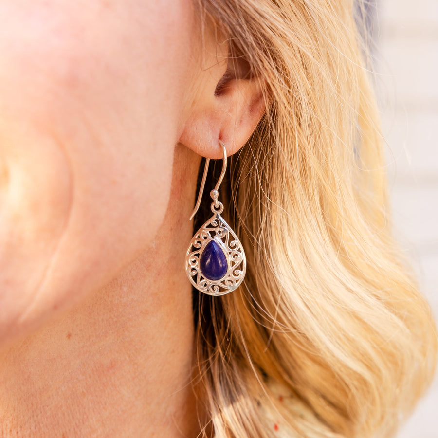 Lapis Grace Drop Earrings