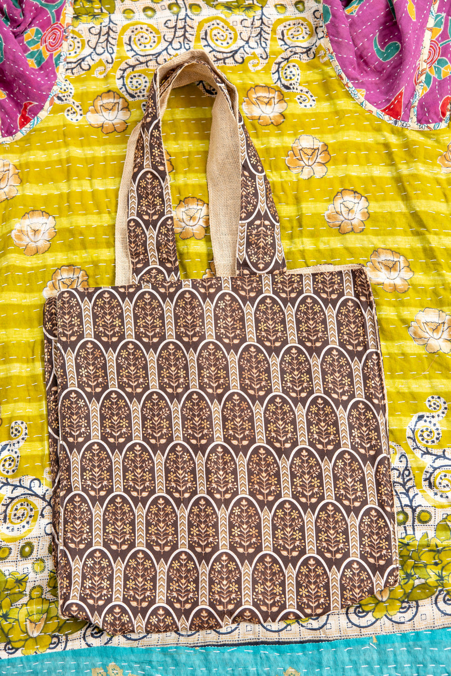 Everyday Tote- Espresso Arches