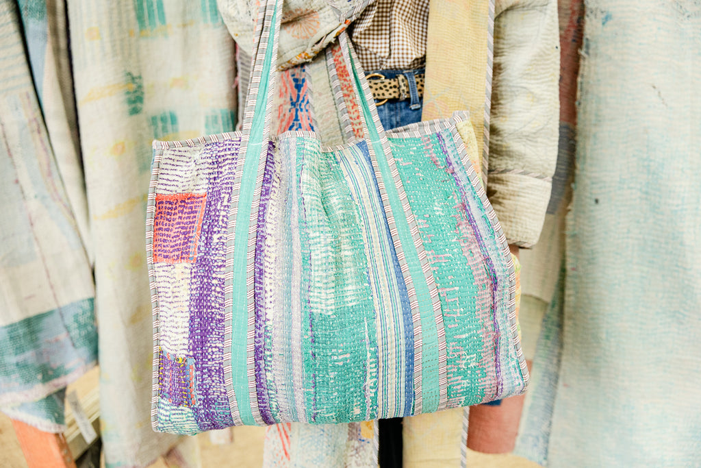 Antique Kantha Tote Bag