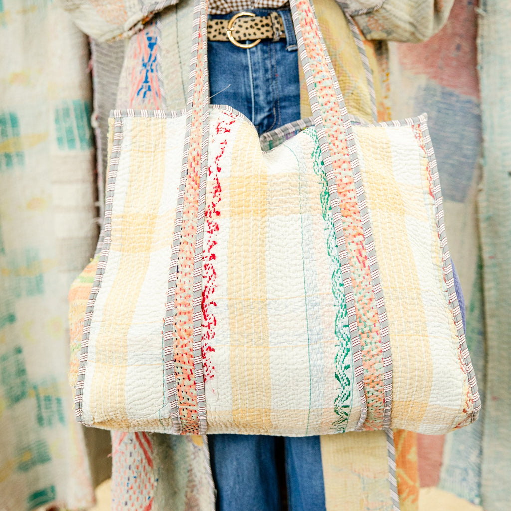 Antique Kantha Tote Bag