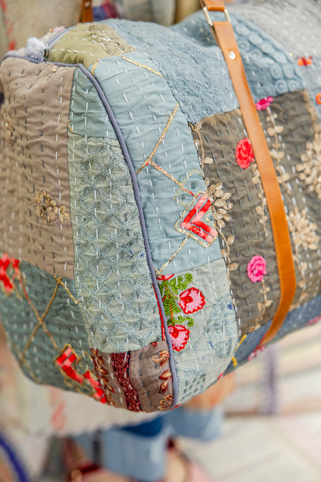 Sky Patchwork Duffle